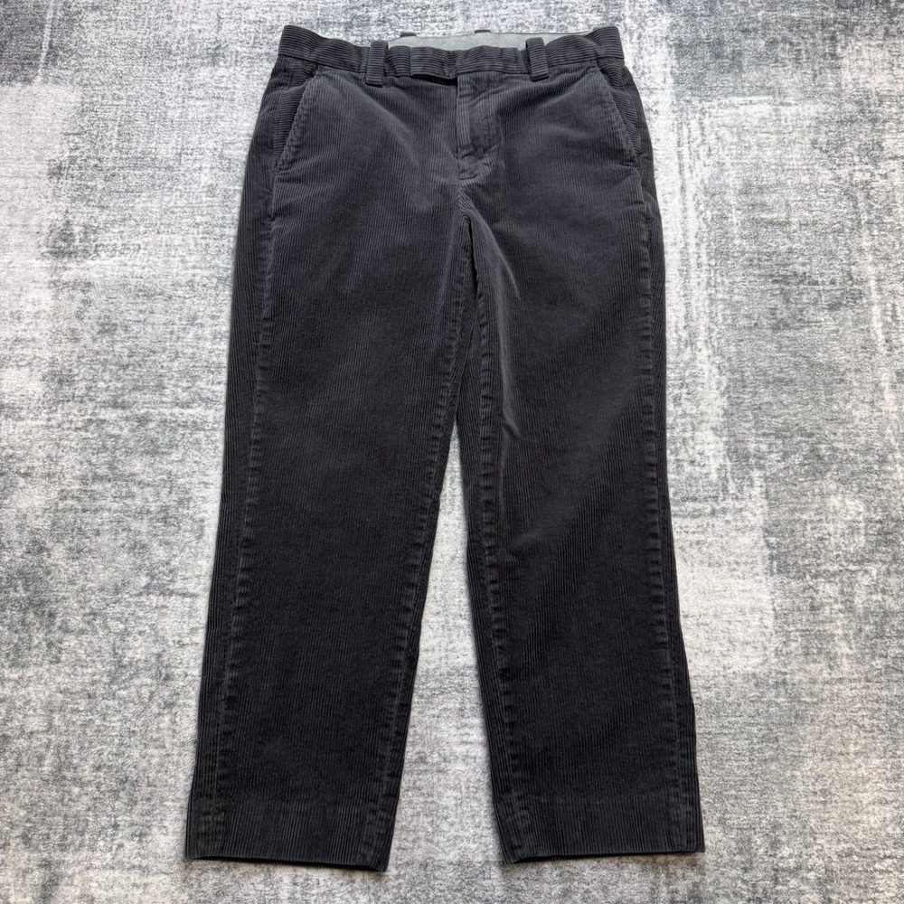 Brooks Brothers Corduroy Pants Mens 34x30 (32x27) Gray Wide Way Trousers Ivy‎